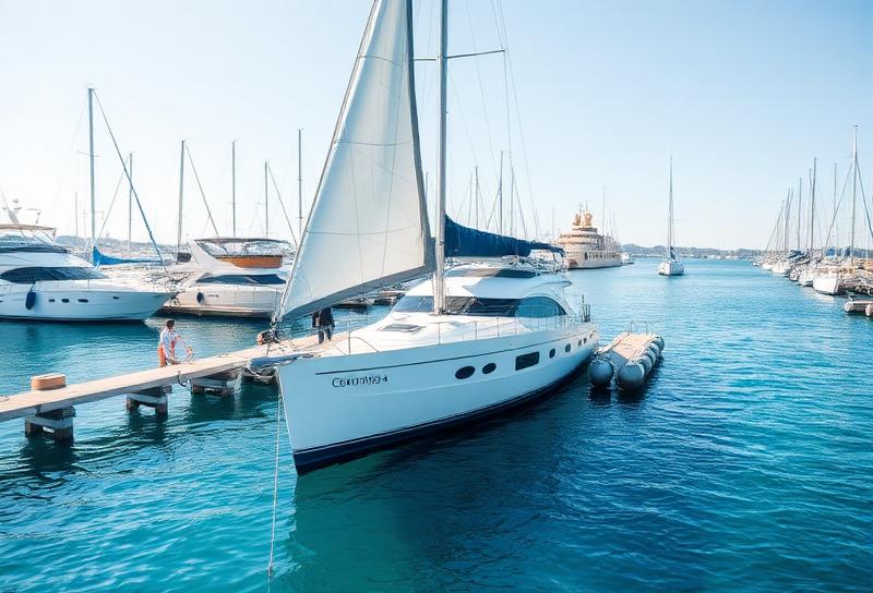 Yacht docking maneuver training